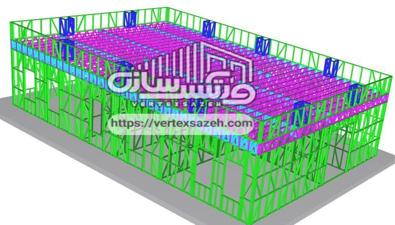 طراحی سازه‌ LSF​-فریم کد